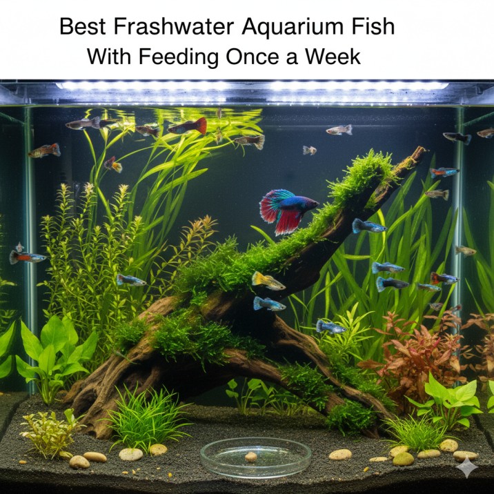 Best Freshwater Aquarium Fish with Feeding Once a Week: