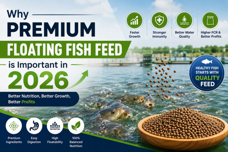 Premium floating fish feeds