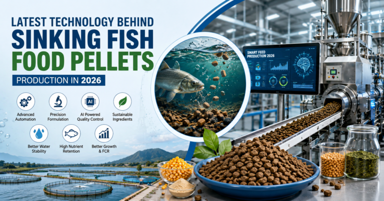 Sinking fish food pellets
