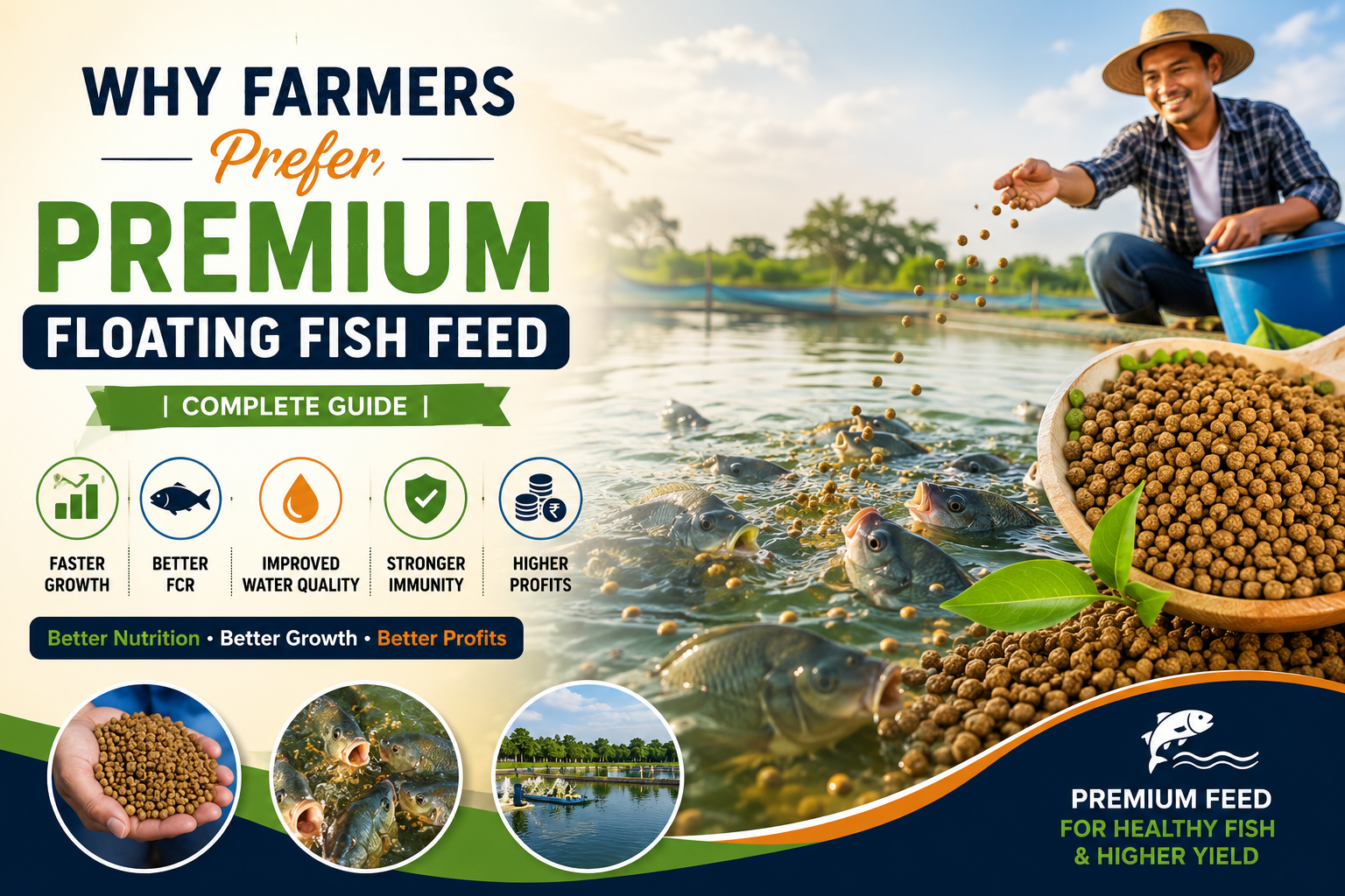 Premium Floating Fish Feed